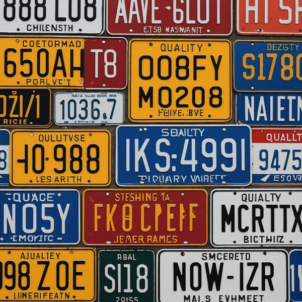 Plaque d'immatriculation : qualité, rapidité et choix varié